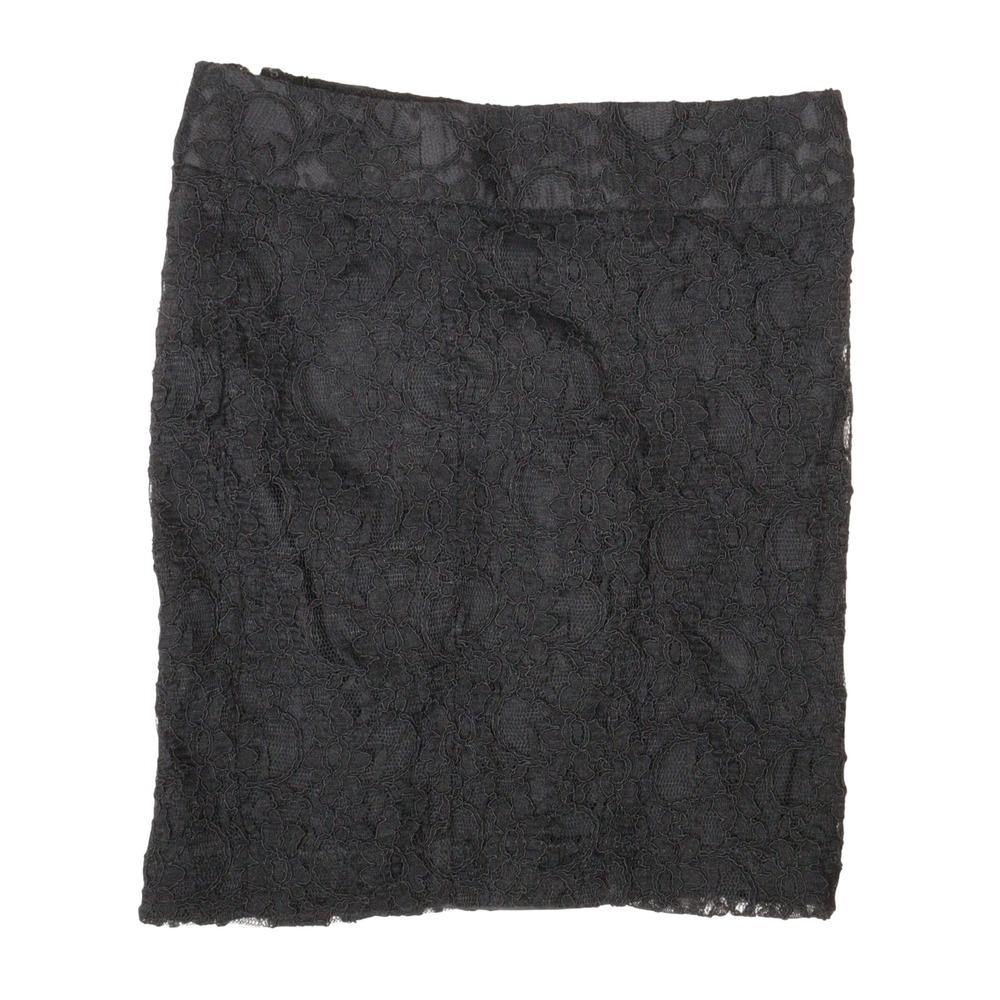 Express Skirt Lace Floral Mini Black Nylon Cotton‎ Whimsigoth Women 00 NWT